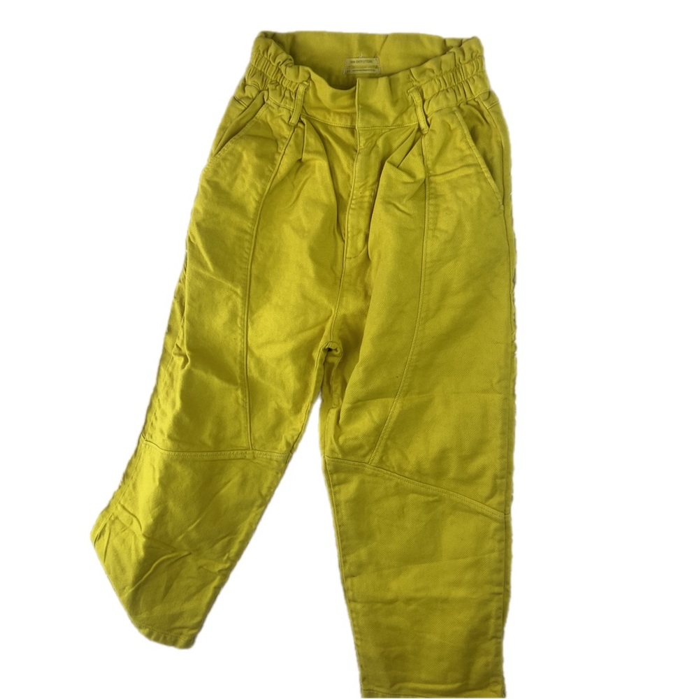 Urban Outfitters Yellow High-Waist Cotton Capris - Picture 2 of 14